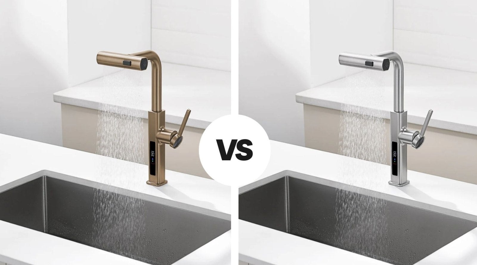 Brass Faucets vs Stainless Steel Kitchen Faucets: Which One’s Right for Your Kitchen? - Lefton Home