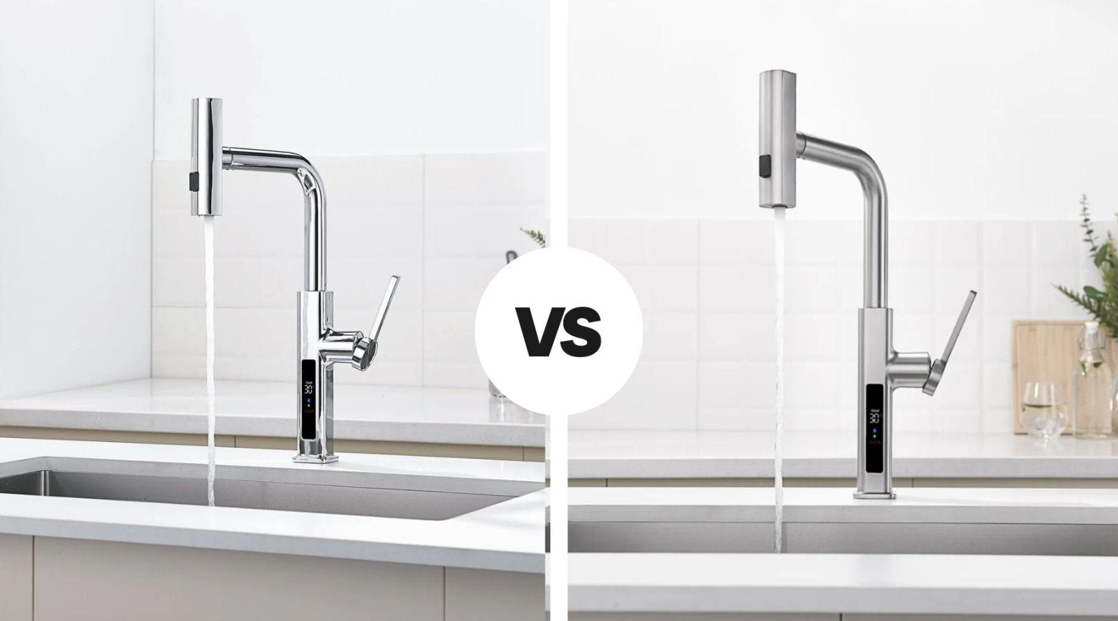 Chrome vs. Stainless Steel Kitchen Faucets: Which is Better? - Lefton Home