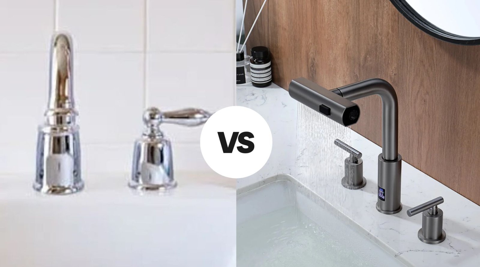 How to Choose Between a 2-Hole and Widespread Bathroom Faucet? - Lefton Home