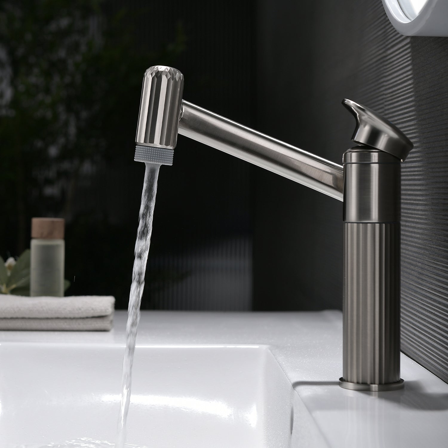 Lefton 360° Rotatable Single - Hole Faucet - BF2208 - Bathroom Faucets - Lefton Home