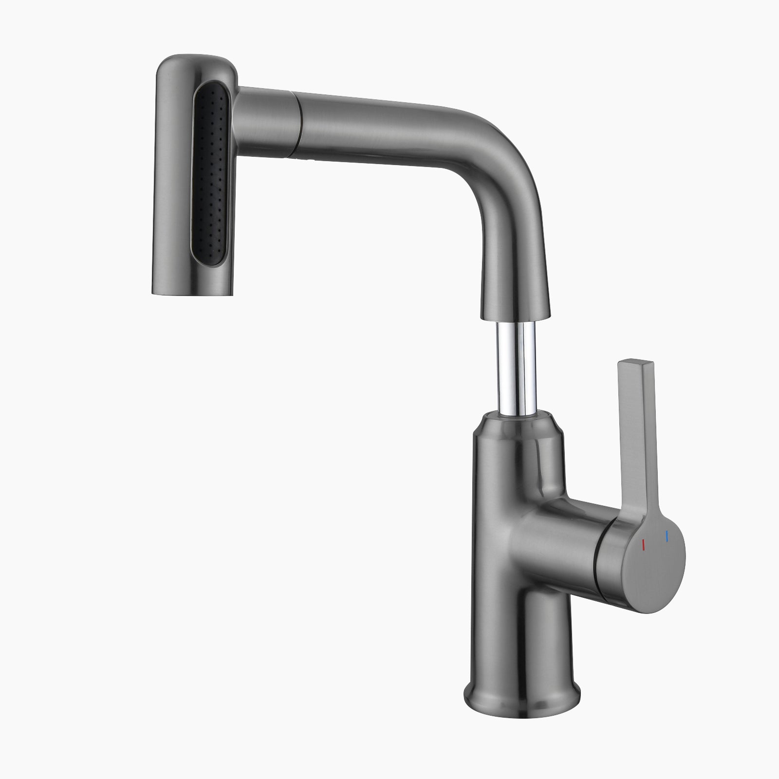 Lefton Single - Hole Waterfall & Pull - Out Liftable Bathroom Faucet - BF2209 - Bathroom Faucets - Lefton Home