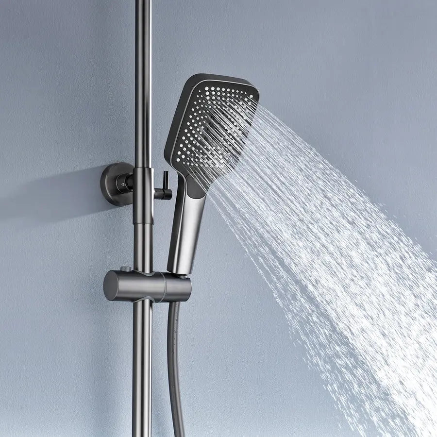 Lefton Thermostatic Shower System with 5 Water Modes and Temperature Display Screen - SST2206 - Shower Systems - Lefton Home