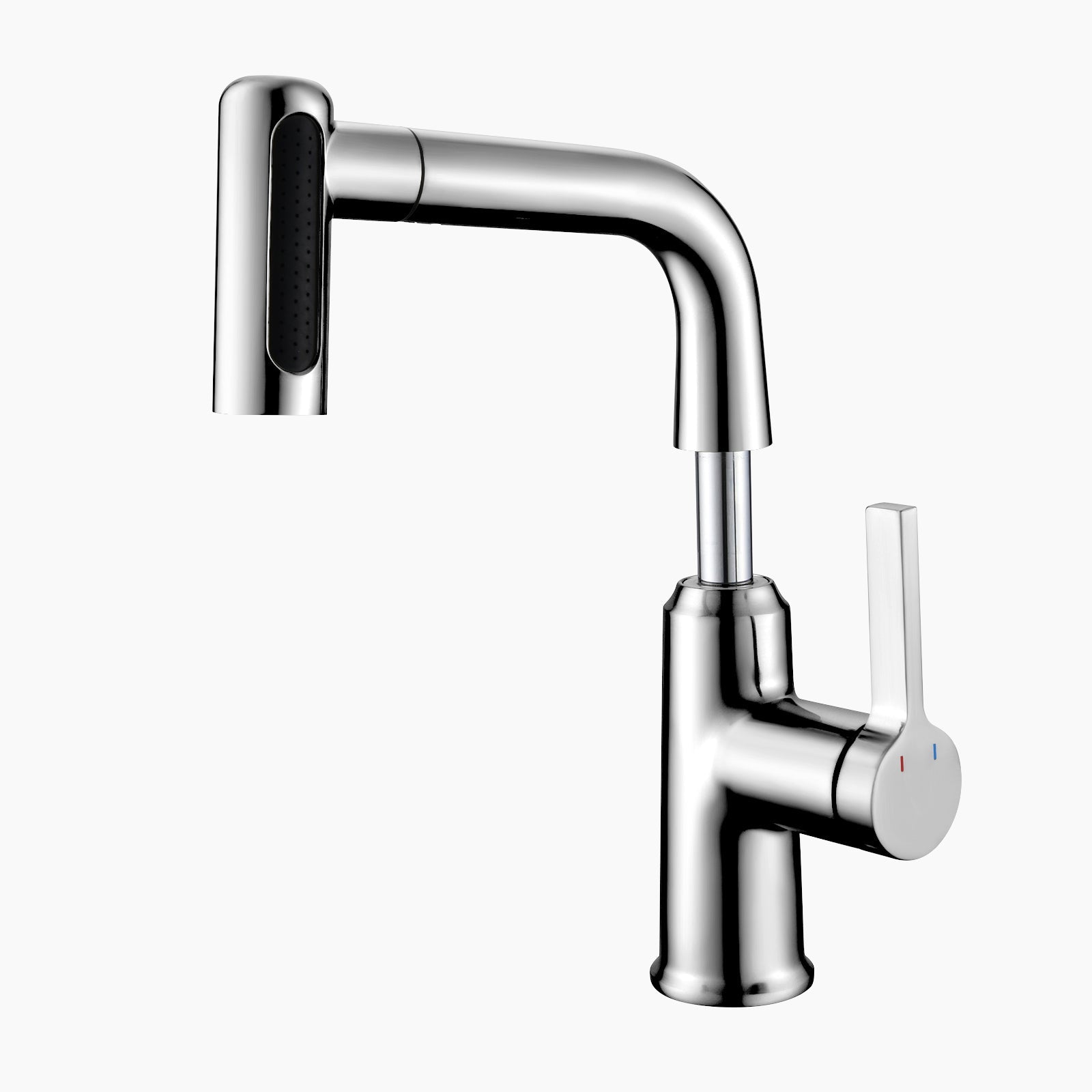 Lefton Single - Hole Waterfall & Pull - Out Liftable Bathroom Faucet - BF2209 - Bathroom Faucets - Lefton Home