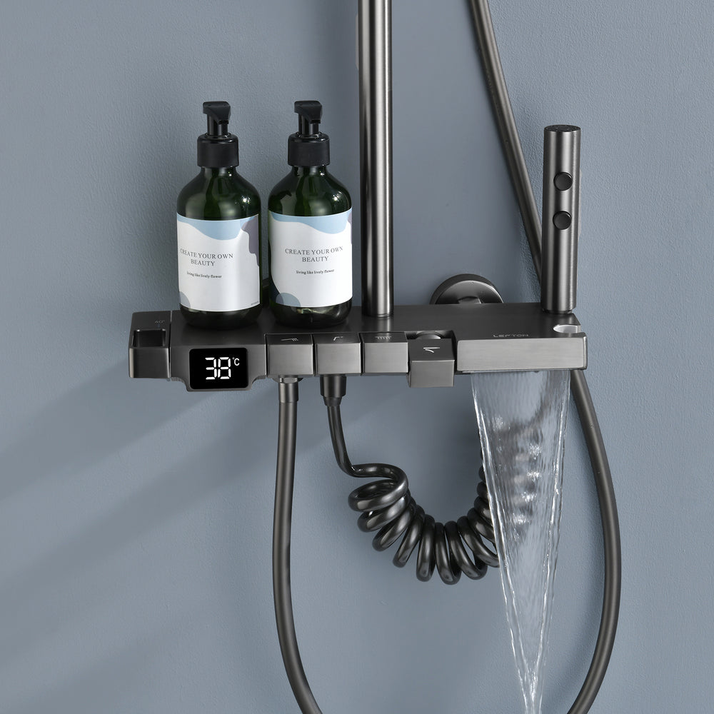 All-in one Thermostatic Smart Shower Systems Set-LEFTON – Lefton Home