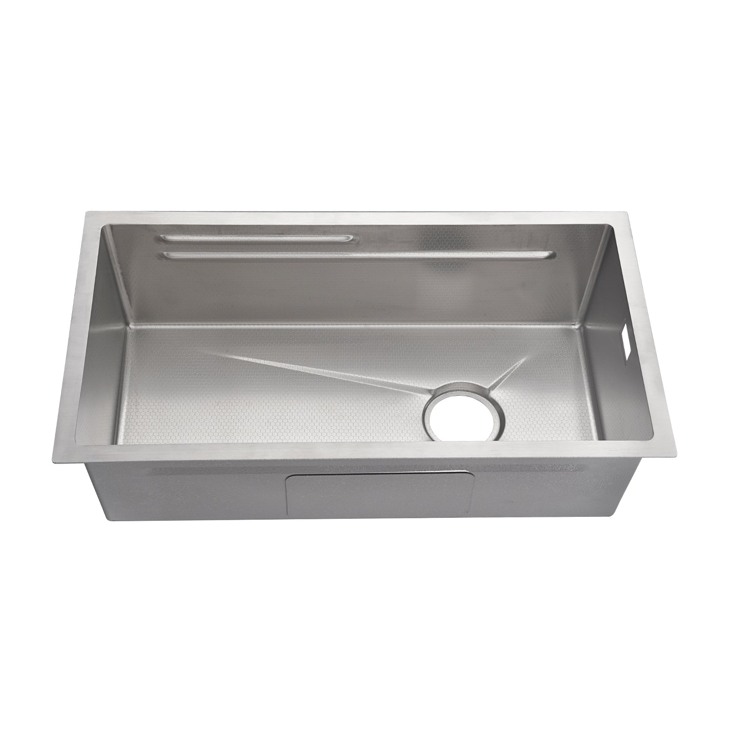 Lefton Single Bowl Honeycomb Embossed Anti - scratch Kitchen Sink - KS2201 - Kitchen Sinks - Lefton Home