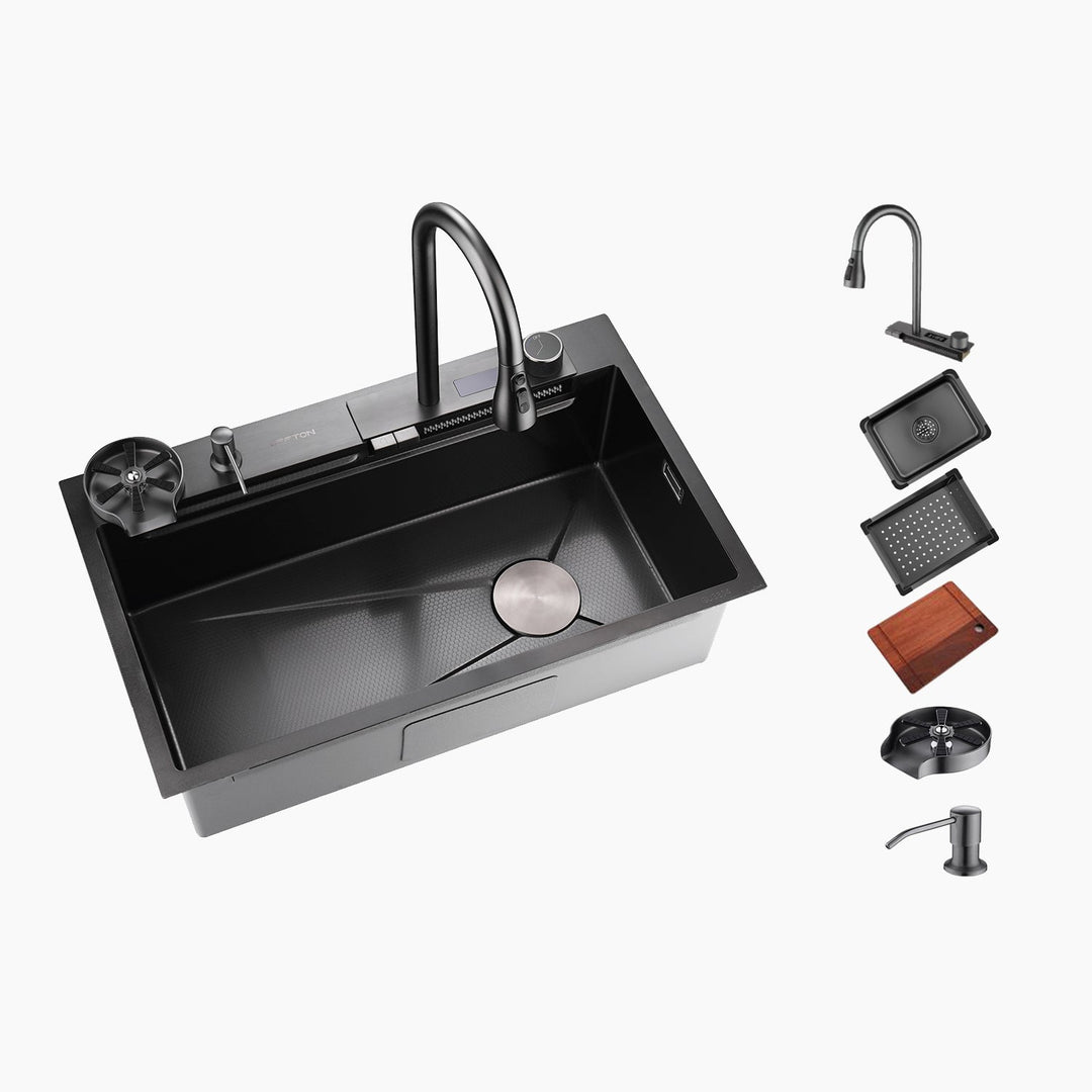 2024 Smart Waterfall Workstation Kitchen Sink Set – Lefton Home