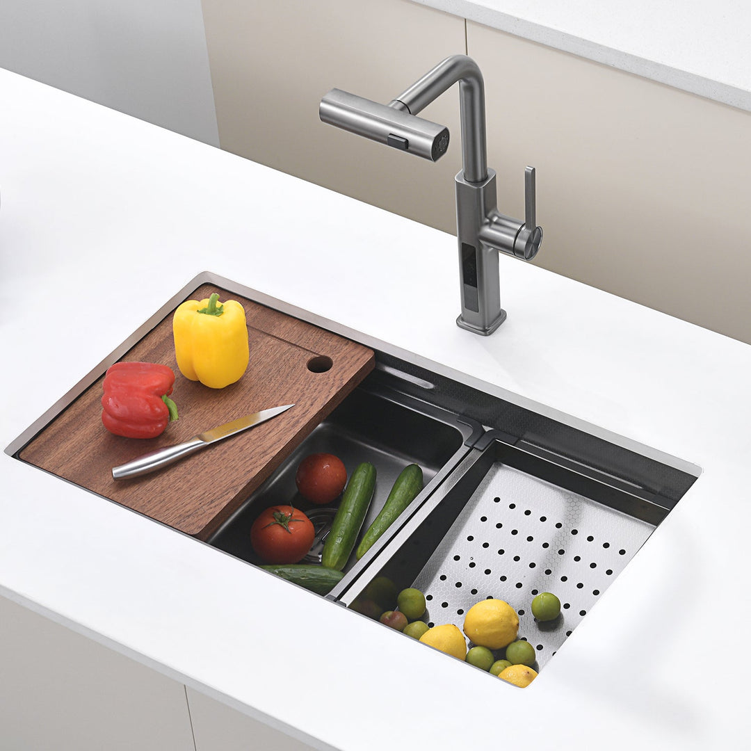 Stainless Steel Single Bowl Kitchen Sink Ks2201 – Lefton Home