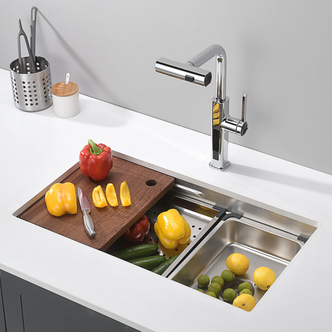 Stainless Steel Single Bowl Kitchen Sink Ks2201 – Lefton Home